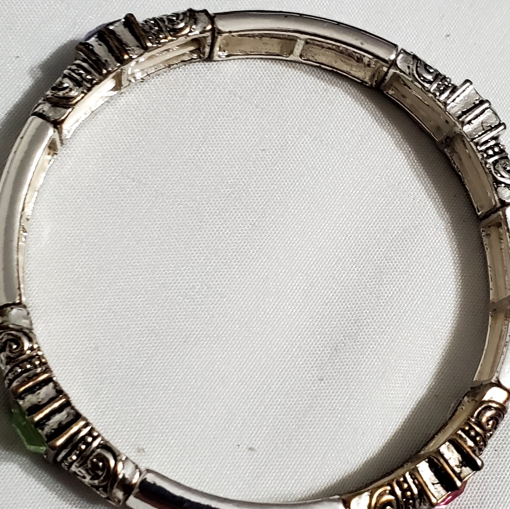 Modern Bracelet With Stones - Picture 2 of 4
